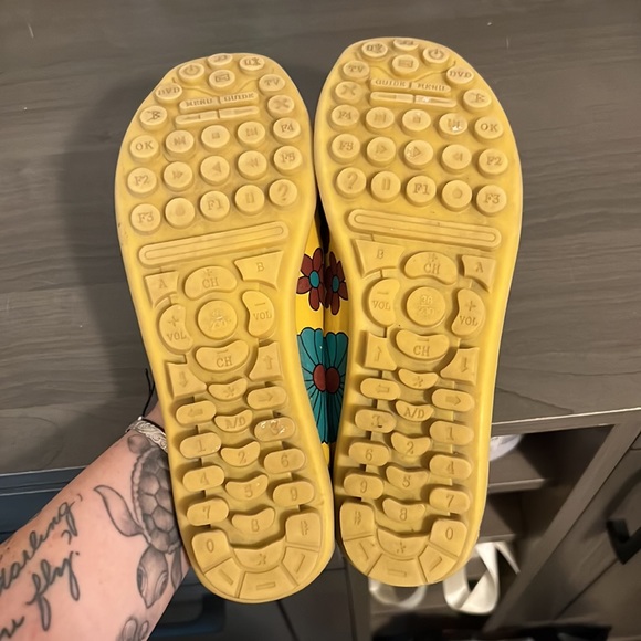 Women's Floral Print Flat Boat Shoes - Picture 4 of 4